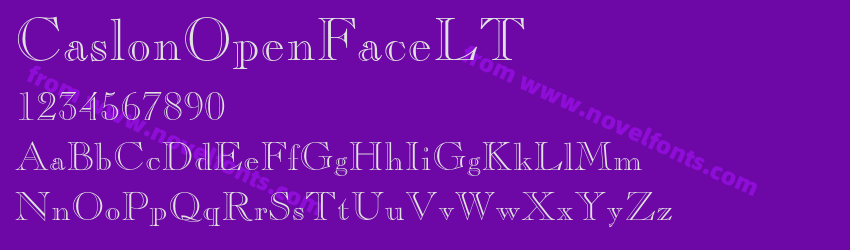 CaslonOpenFaceLTPreview