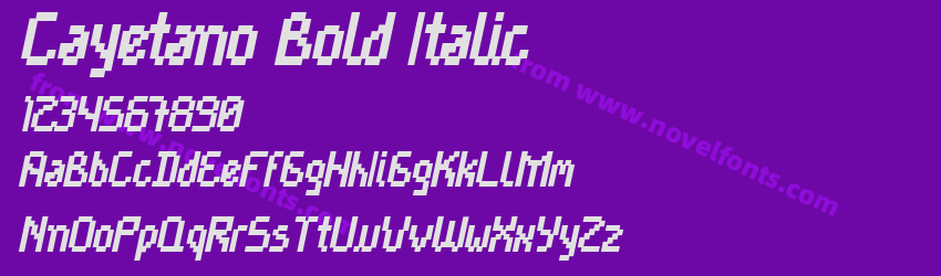 Cayetano Bold ItalicPreview