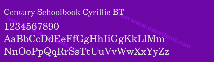 Century Schoolbook Cyrillic BTPreview