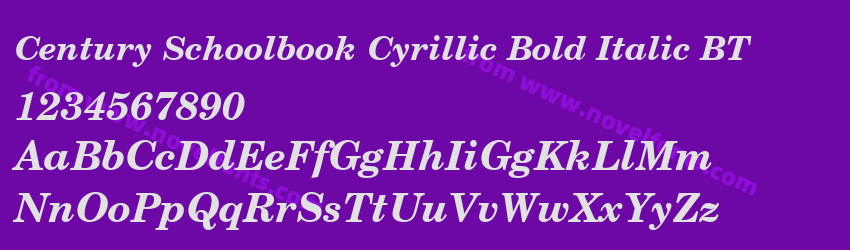 Century Schoolbook Cyrillic Bold Italic BTPreview