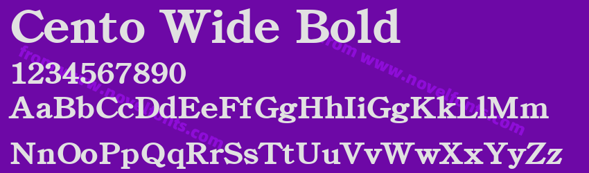 Cento Wide BoldPreview