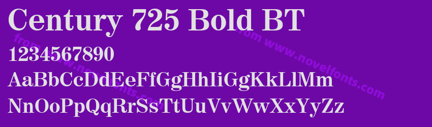 Century 725 Bold BTPreview