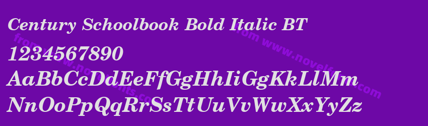 Century Schoolbook Bold Italic BTPreview