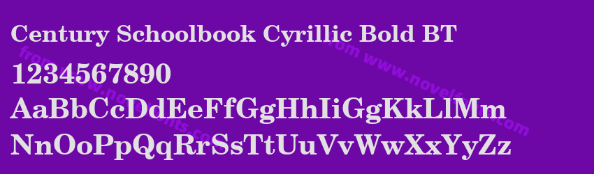 Century Schoolbook Cyrillic Bold BTPreview