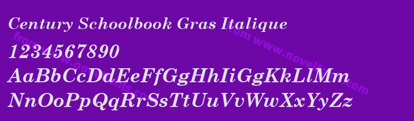 Century Schoolbook Gras ItaliquePreview