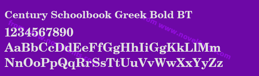 Century Schoolbook Greek Bold BTPreview