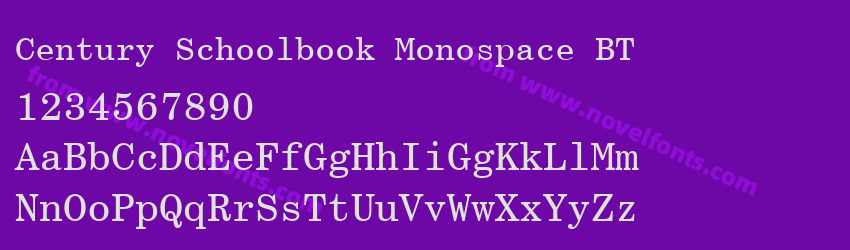 Century Schoolbook Monospace BTPreview