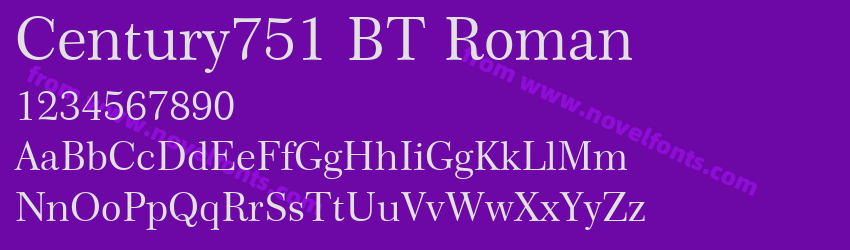 Century751 BT RomanPreview