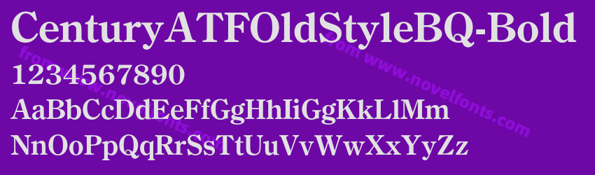 CenturyATFOldStyleBQ-BoldPreview