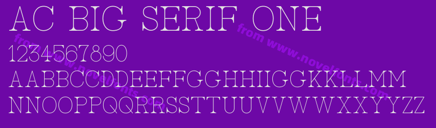 AC Big Serif OnePreview