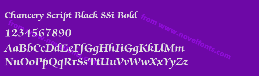 Chancery Script Black SSi BoldPreview