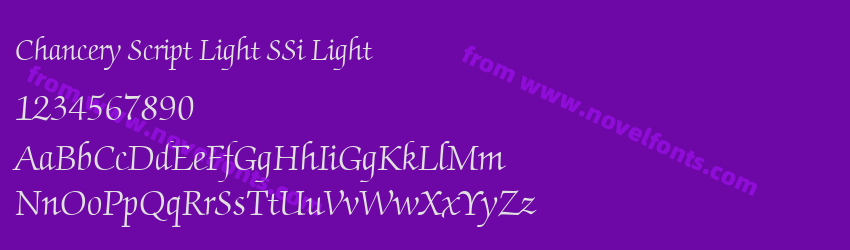 Chancery Script Light SSi LightPreview