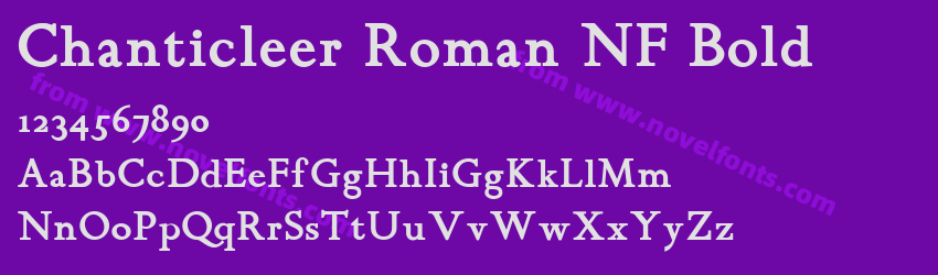 Chanticleer Roman NF BoldPreview