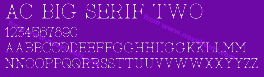 AC Big Serif TwoPreview