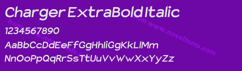 Charger ExtraBold ItalicPreview