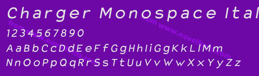 Charger Monospace ItalicPreview