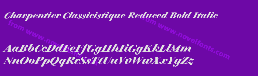 Charpentier Classicistique Reduced Bold ItalicPreview