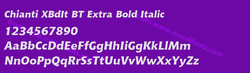 Chianti XBdIt BT Extra Bold ItalicPreview