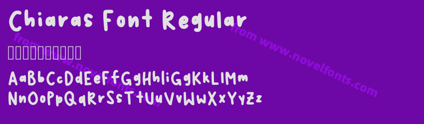 Chiaras Font RegularPreview