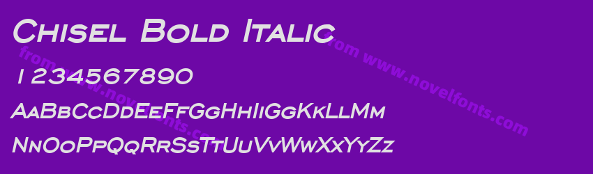 Chisel Bold ItalicPreview