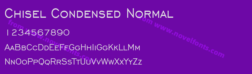 Chisel Condensed NormalPreview