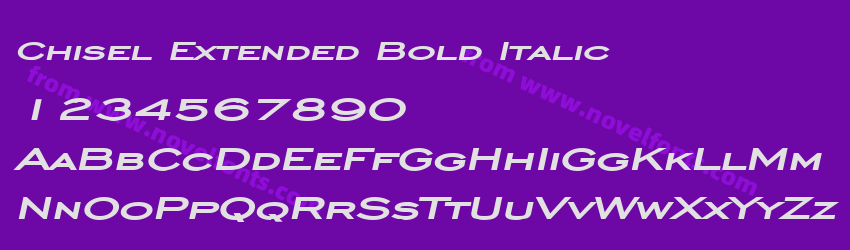 Chisel Extended Bold ItalicPreview