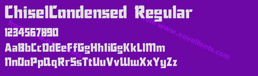 ChiselCondensed RegularPreview