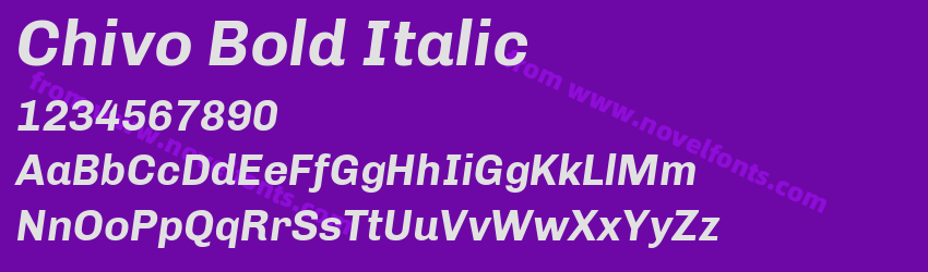 Chivo Bold ItalicPreview