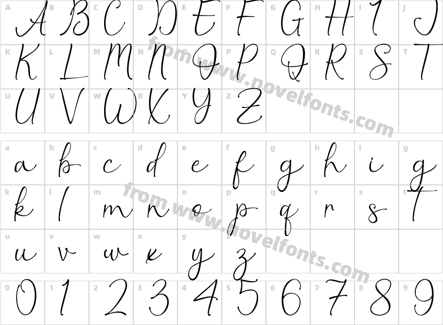 Christmas Leaf - Personal UseCharacter Map