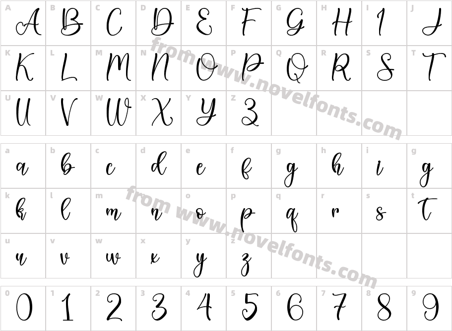 Christmas Nice - Personal UseCharacter Map