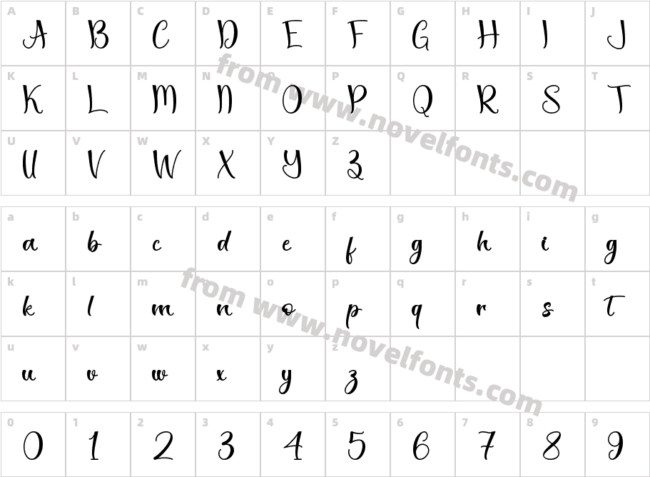 Christmas Stamp - Personal UseCharacter Map