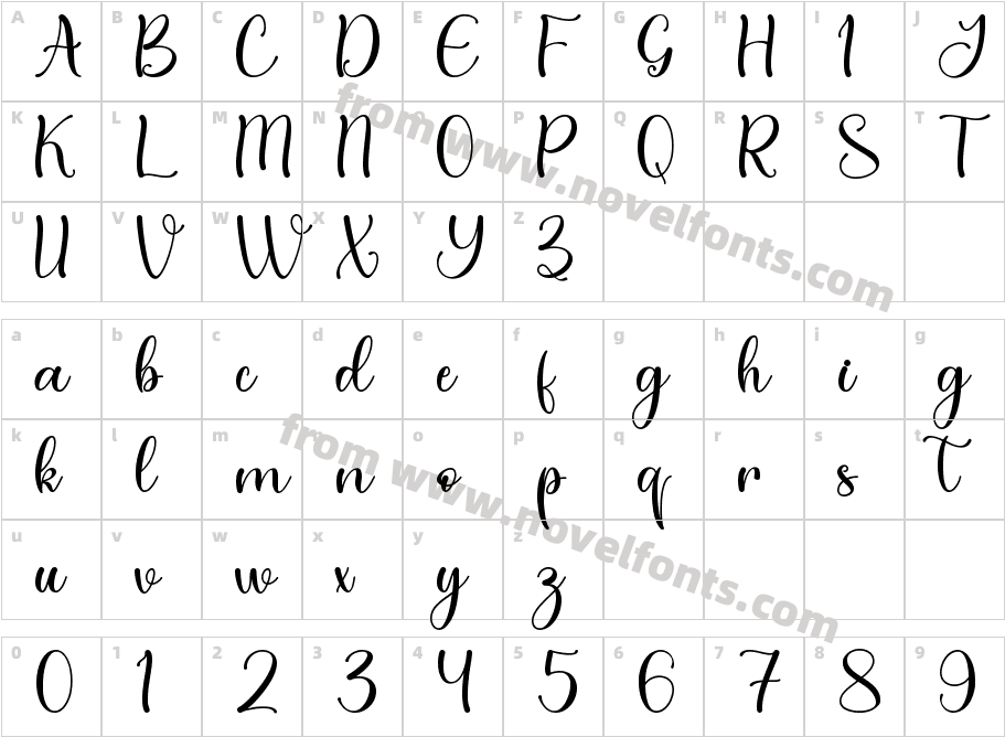 Christmas Theme - Personal UseCharacter Map