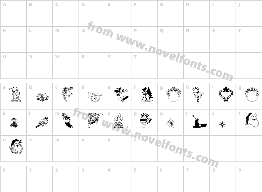 Christmas3Character Map