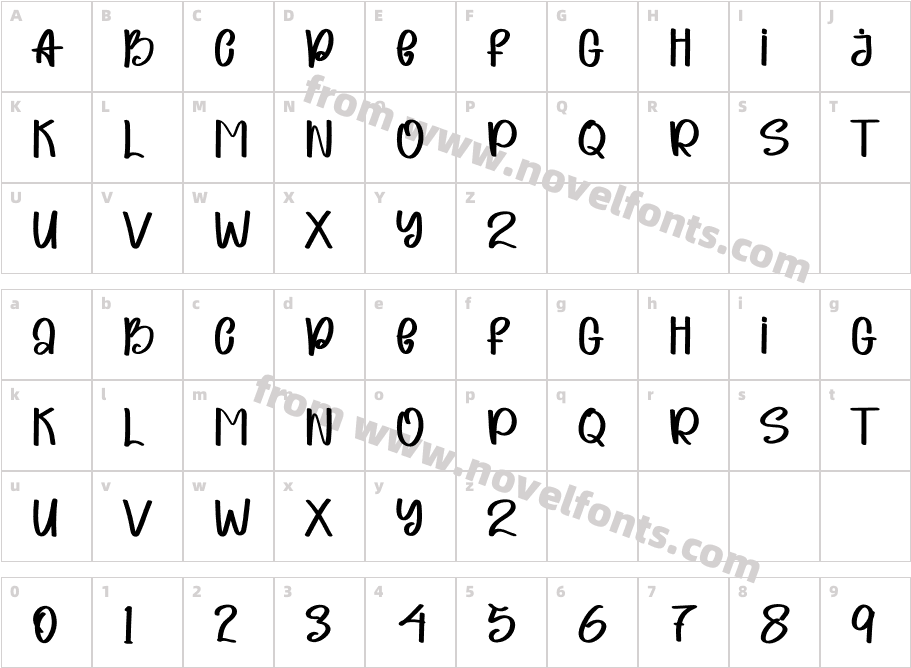 ChristmasCarriageRegularCharacter Map