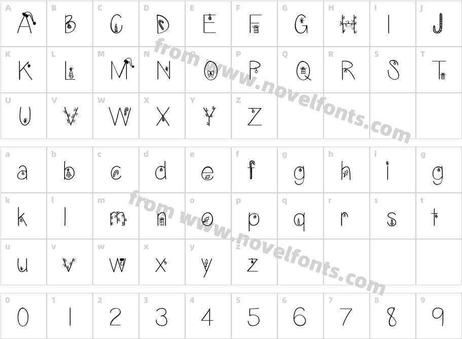 ChristmasEveCharacter Map