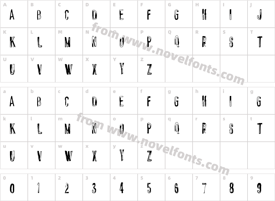 ChromeFancyCharacter Map