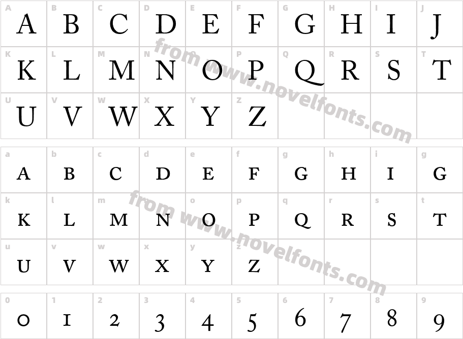 ACaslon-RegularSCCharacter Map