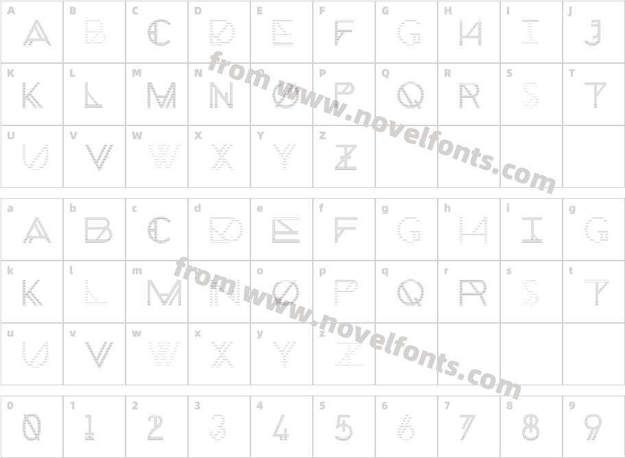 Chronic ShadowCharacter Map