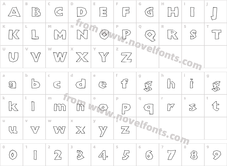 ChunkoBlockoOutlineHeavyCharacter Map