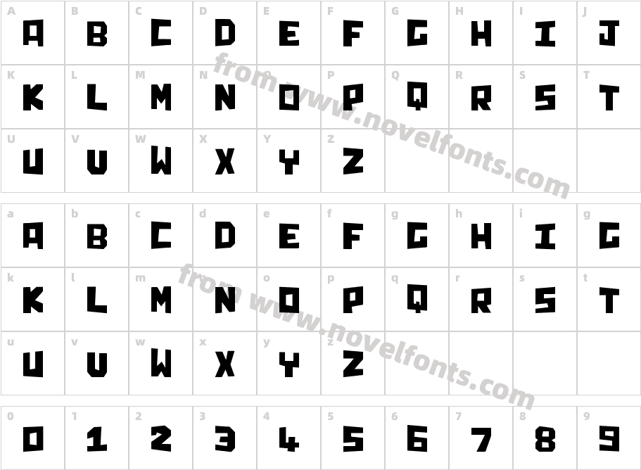 ChunqCharacter Map