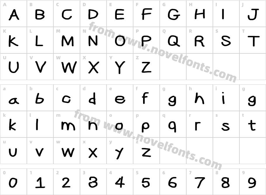 CiSf OpenHand Black ExtendedCharacter Map