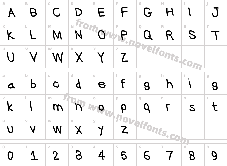 CiSf OpenHand Black OppositeObliqueCharacter Map