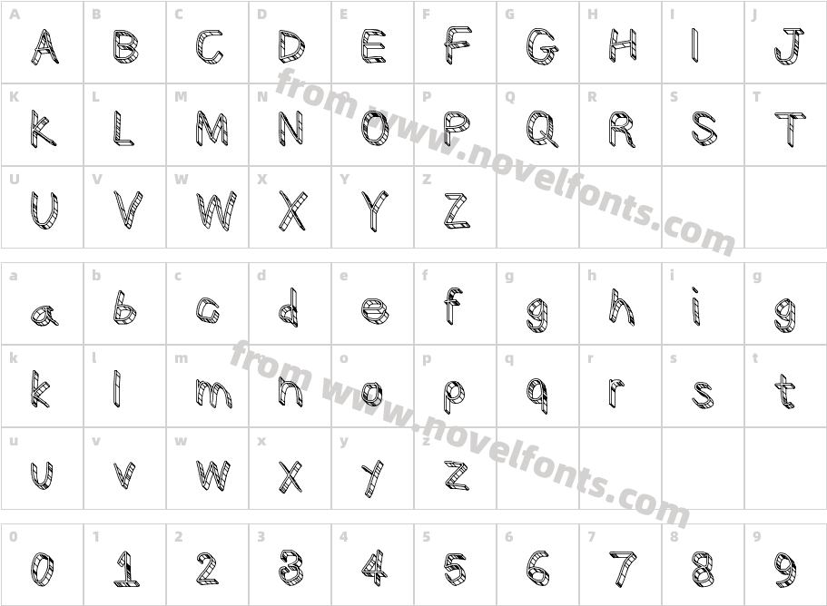 CiSf OpenHand GlassCharacter Map