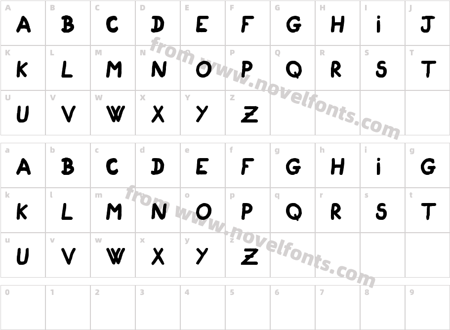 CigogneauCharacter Map