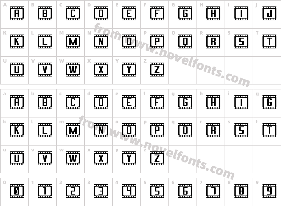 Cinema StCharacter Map