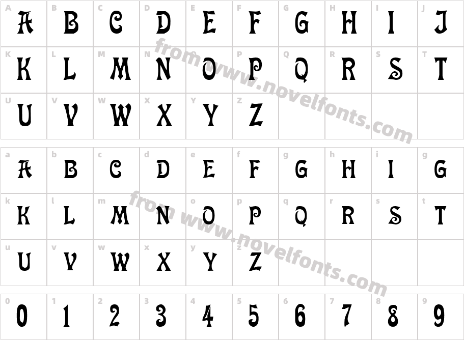 CipangoCharacter Map