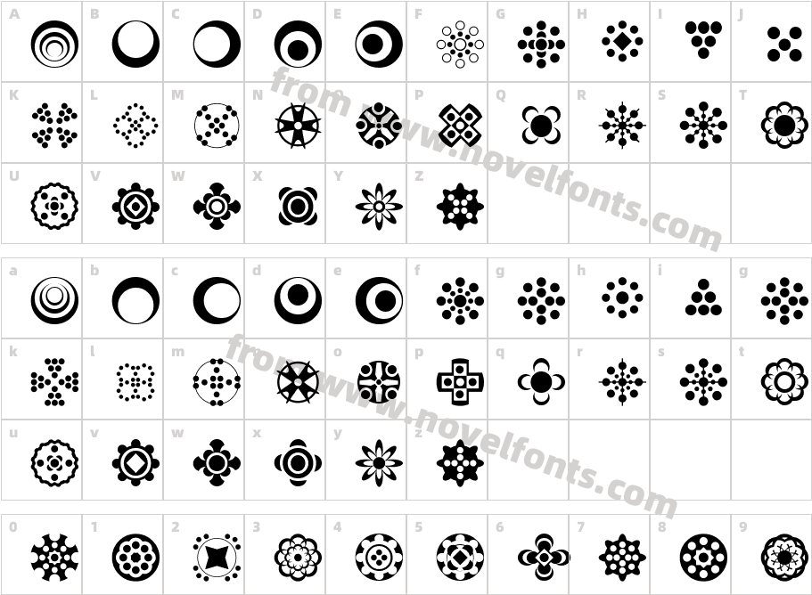 Circle Things 2Character Map