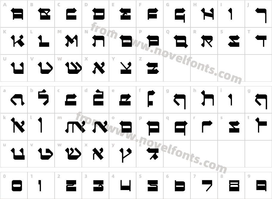 Circumcision-BoldCharacter Map