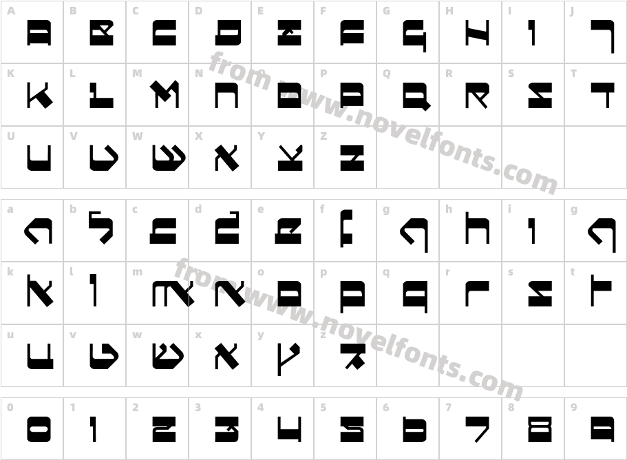 Circumcision-SansBoldCharacter Map