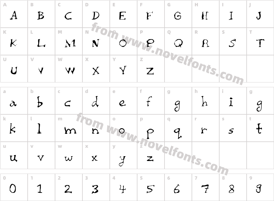 Chaiee ThinCharacter Map